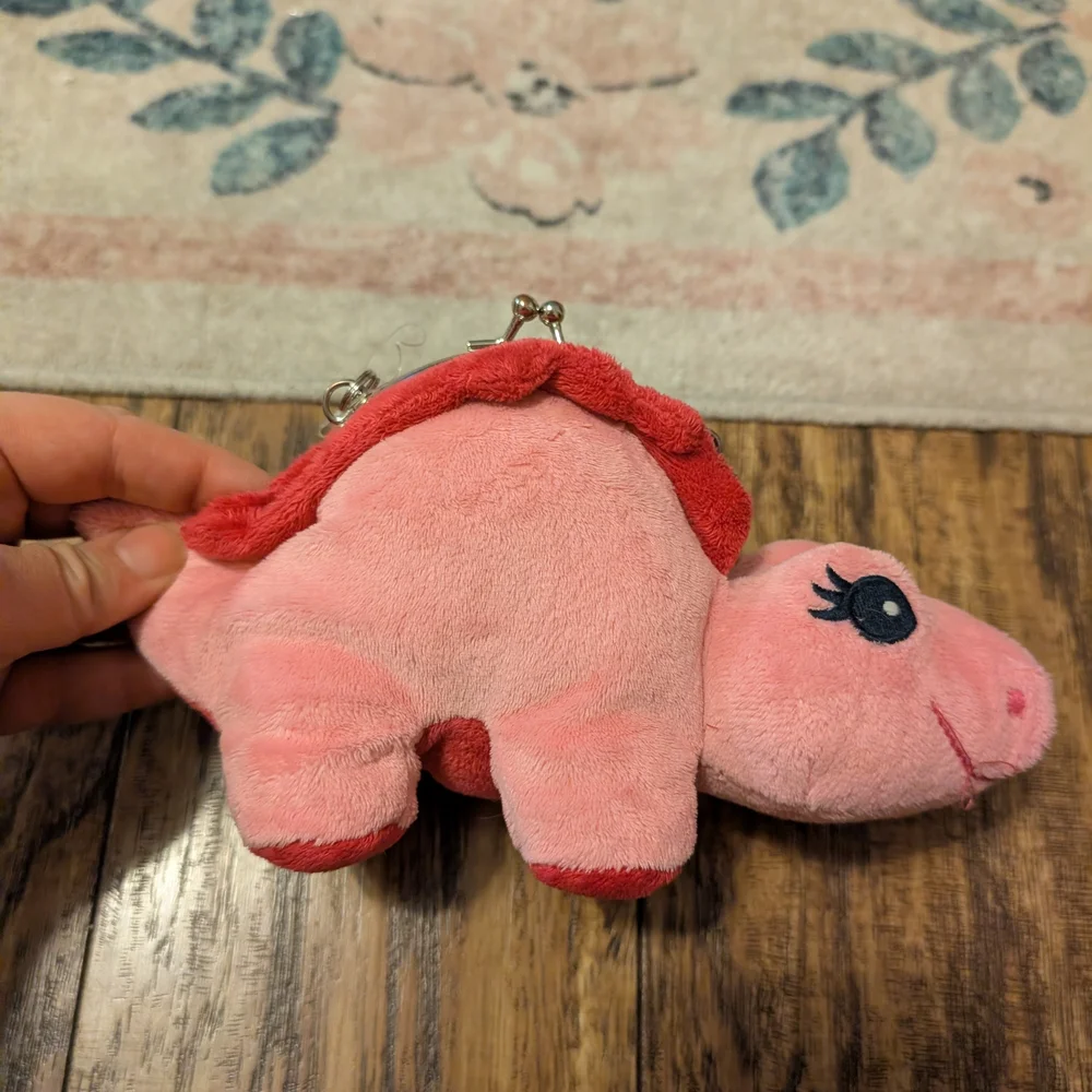 💥3/$24‎ Gymboree Island Lily Pink Crocodile Dinosaur Plush Purse